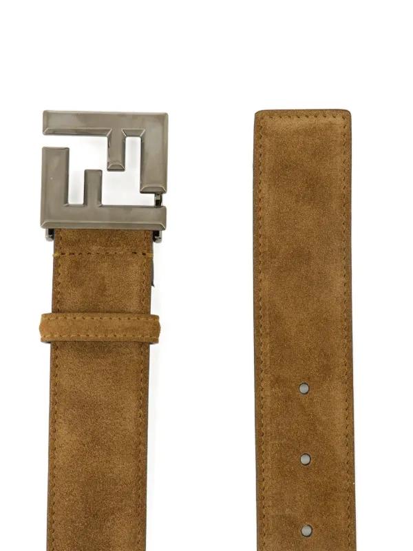 Fendi Logo Buckle Belt - Black