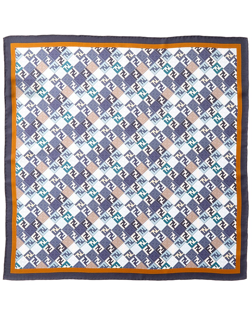 Fendi Peekaboo Silk Scarf - White