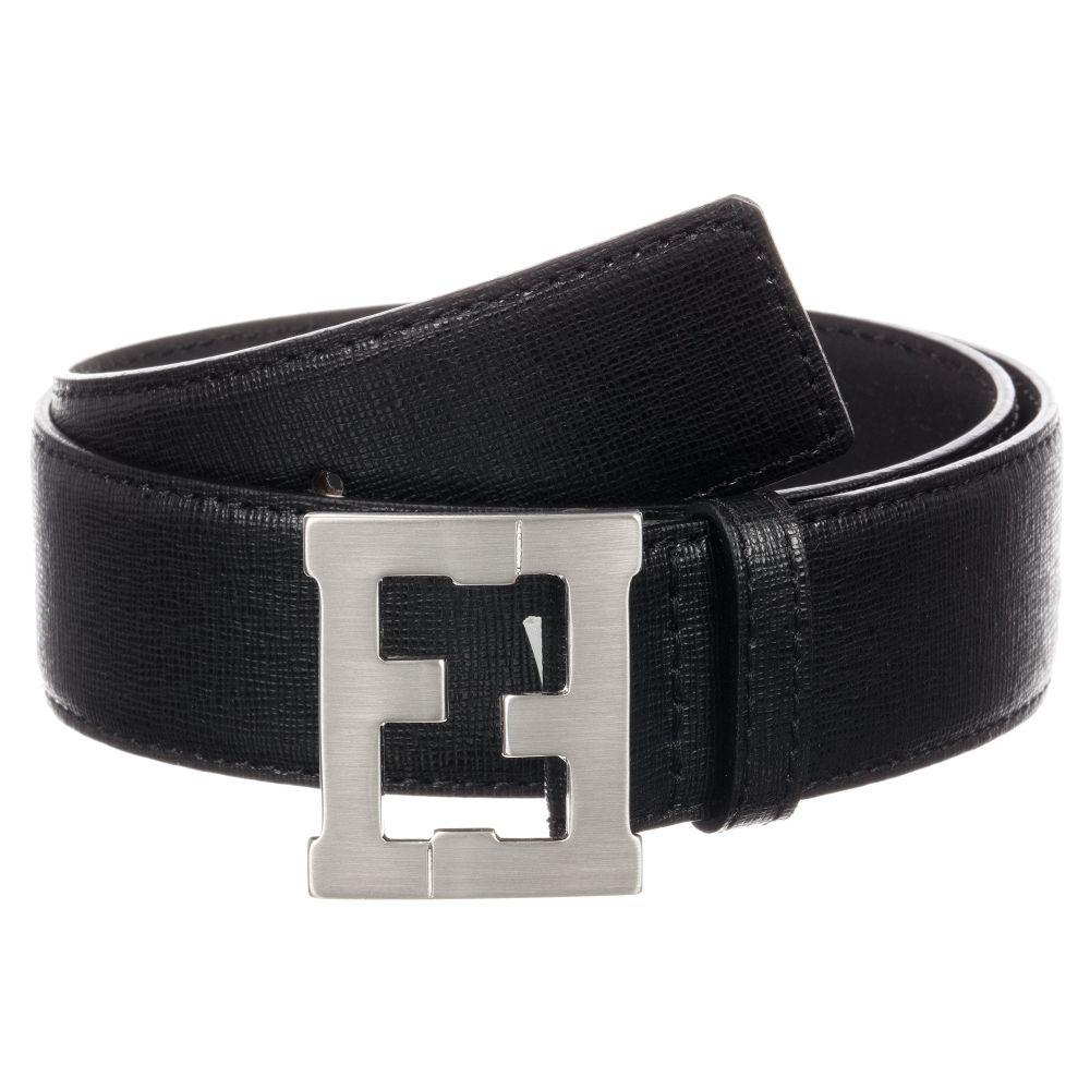 Fendi FF Logo Belt - Brown