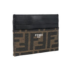 Fendi Zipped Card Case - Black