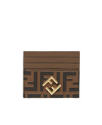 Fendi Mini Peekaboo Card Holder - Red