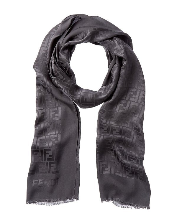 Fendi Wool Scarf - Brown