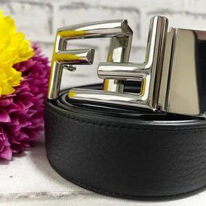 Fendi Logo Buckle Belt - Brown