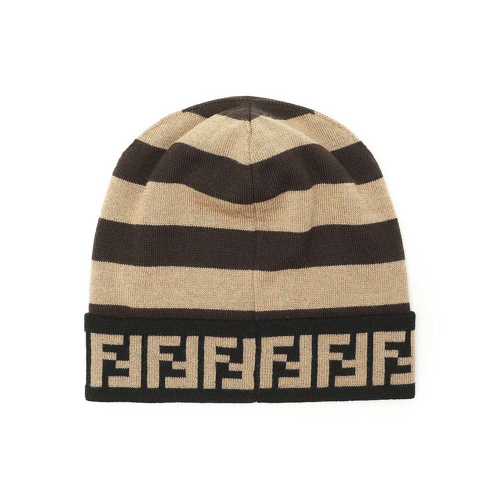 Fendi Wool Beanie - Black