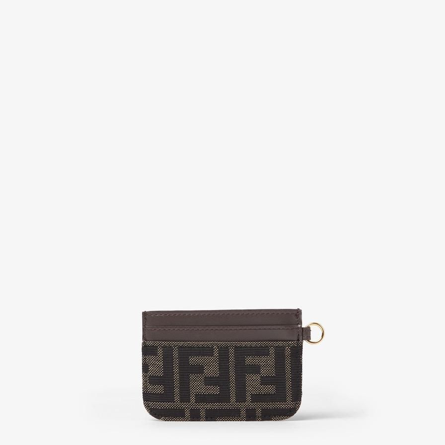 FF Jacquard Card Case - Brown