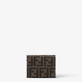 FF Jacquard Card Case - Black Beige