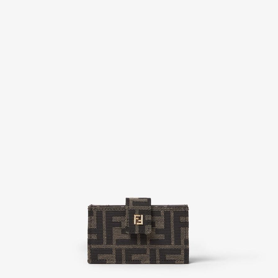 FF Jacquard Card Case - Brown Strap